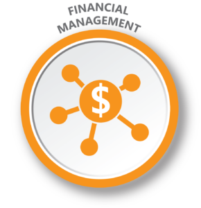 Mission & Business Operations Services: Financial Management Icon Financial Management Icon used for the Nakupuna Companies' Mission & Business Operations Services page