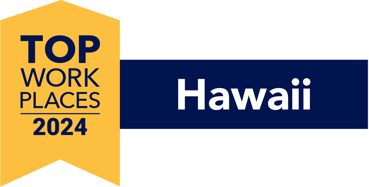 Logo for the Top Work Places in Hawaii 2024 award.