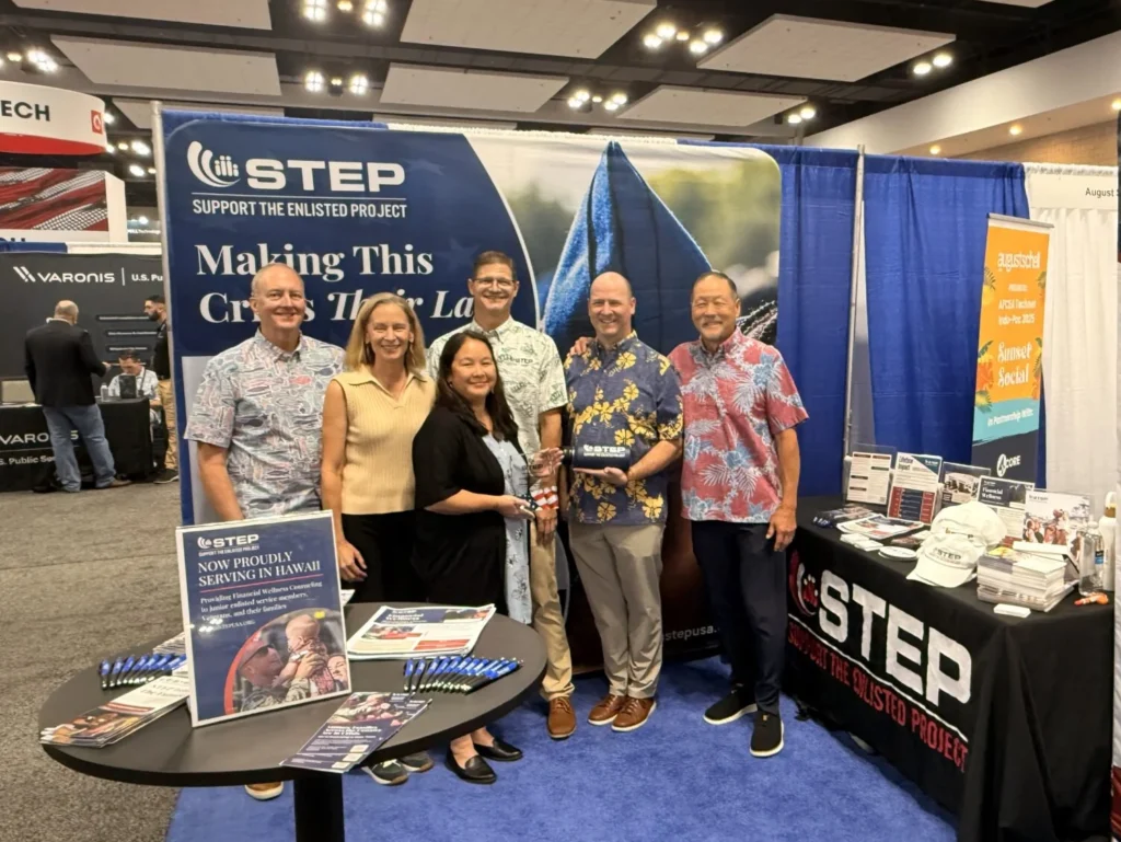 Nakupuna Foundation team with STEP CEO Tony Teravainen at the 2025 Honor Roll of Leadership Award. This image is featured on the Nakupuna Companies website.