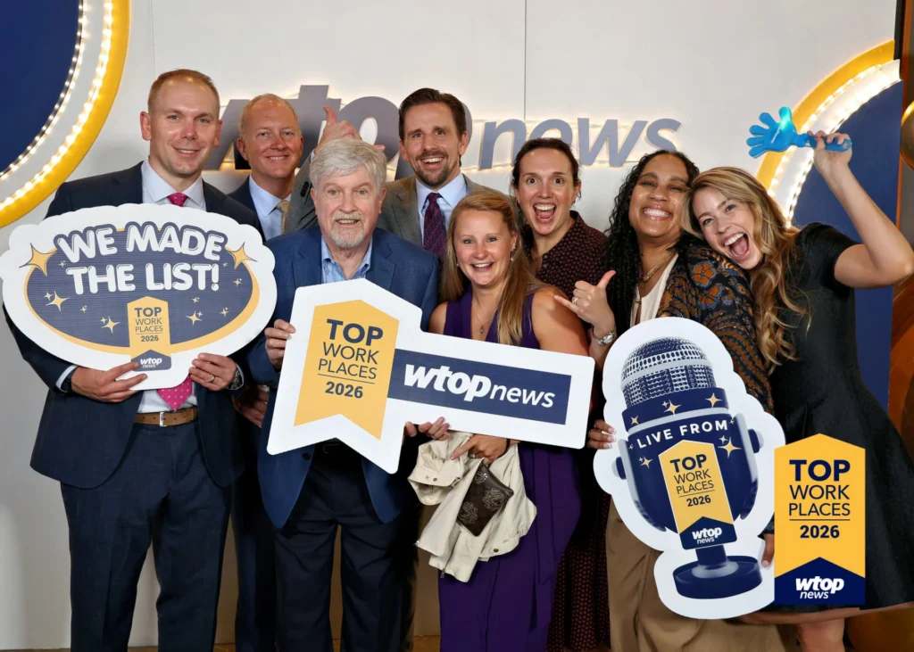 Nakupuna leadership andn employees celebrate being named a 2026 Top Workplace, holding signs that read "We Made The List!" and "Top Workplaces 2026". This image is featured on the Nakupuna Companies website.